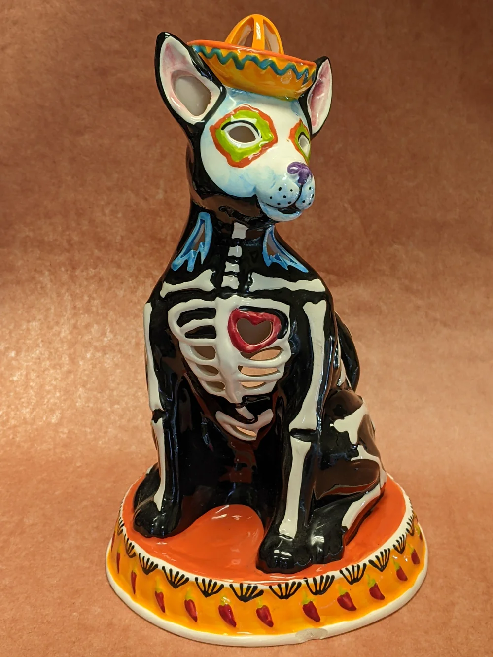 Día De Muertos Dog Candle Holder - Seasonal Decor - 12